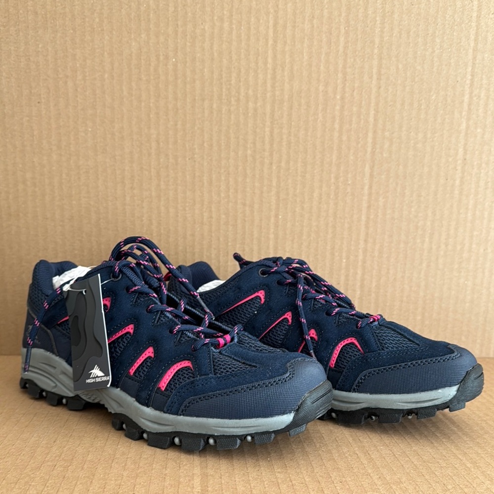 NWT- Navy and Pink Trail Running Shoes